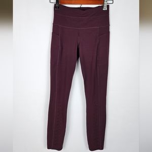Burgundy Athleta Leggings XS